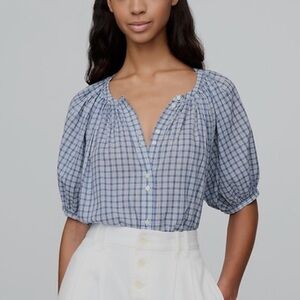 NWT GAP X Doen Gingham Top